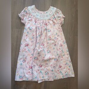 Unicorn smocked dress sz 6